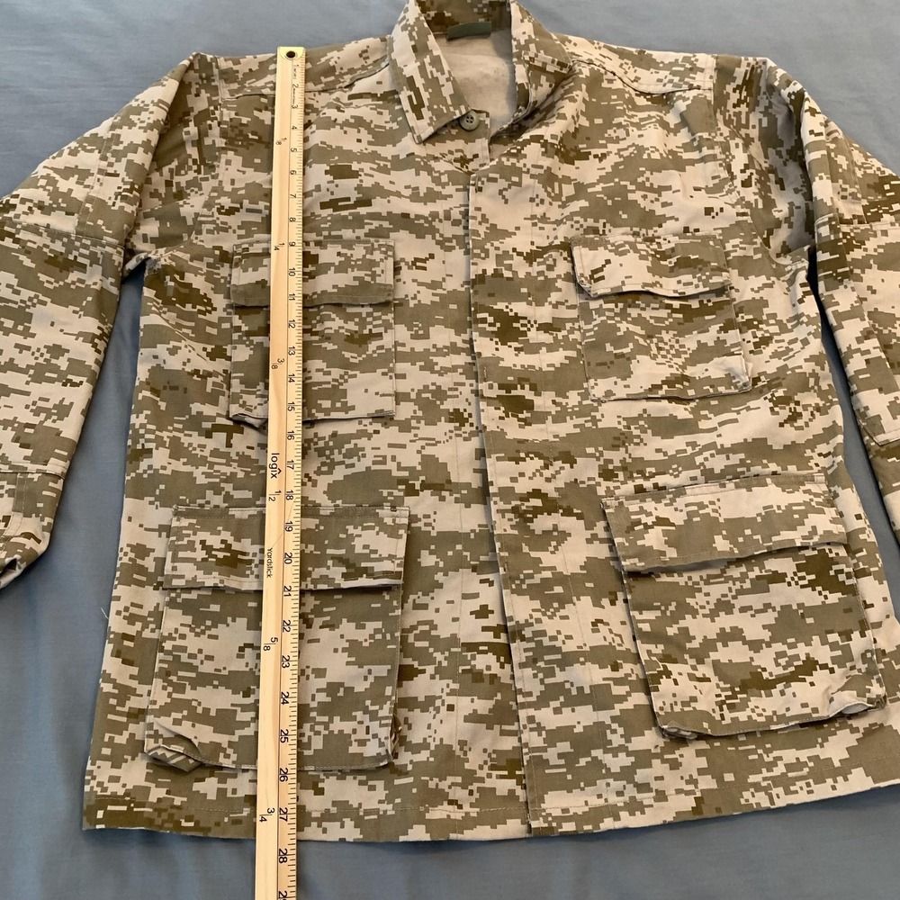 Rothco BDU Jacket Mens Medium Beige Digital Camo Combat Military Field Shirt - Picture 5 of 7